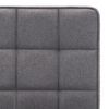 vidaXL Chaises &agrave; manger lot de 2 gris clair tissu