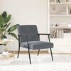 vidaXL fauteuil Gris foncé 59 x 75 x 78 cm Velours