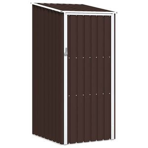vidaXL Abri de jardin Marrron 87x98x159 cm Acier galvanis&eacute;