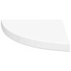 vidaXL &Eacute;tag&egrave;res d'angle flottantes 2pcs blanc brillant 35x35x3,8cm MDF
