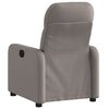 vidaXL Fauteuil inclinable &eacute;lectrique Taupe Tissu