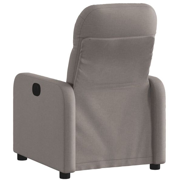vidaXL Fauteuil inclinable &eacute;lectrique Taupe Tissu