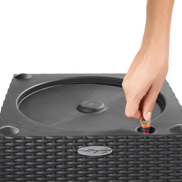 LECHUZA Jardini&egrave;re CUBE Cottage 30 ALL-IN-ONE Granite