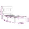 vidaXL Cadre de lit sans matelas bois de pin massif