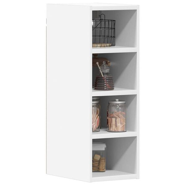 vidaXL Armoire suspendue "Riga" Blanc 20 x 29,5 x 60 cm Bois d'ing&eacute;nierie