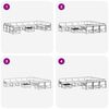 vidaXL Ensemble de canap&eacute;s d'ext&eacute;rieur 11 pcs Gris Naturel et Clair