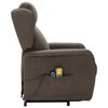 vidaXL Fauteuil de massage Marron Tissu