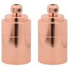 vidaXL Douilles de lampe 2 pcs bronze or rose E27