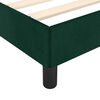 vidaXL Cadre de lit sans matelas vert foncé 80x200 cm velours