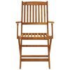 vidaXL Ensemble &agrave; manger de jardin pliable 9 pcs bois d'acacia solide