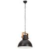vidaXL Lampe suspendue industrielle 25 W Noir Rond 40 cm E27