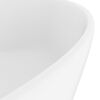 vidaXL Lavabo de luxe avec trop-plein Blanc mat 36x13 cm C&eacute;ramique