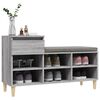 vidaXL Armoire à chaussures Sonoma gris 102x36x60 cm Bois d'ingénierie