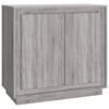 vidaXL Buffet sonoma gris 80x34x75 cm bois d'ingénierie