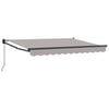 vidaXL Auvent r&eacute;tractable Gris clair 2,5 x 2 m Polyester et Aluminium