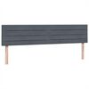 vidaXL Sommier &agrave; lattes de lit et matelas gris fonc&eacute; 180x220cm velours