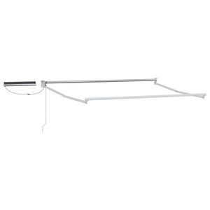 vidaXL Cadre de store r&eacute;tractable &eacute;lectrique Blanc 2,5 x 2 m Acier