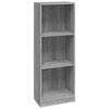 vidaXL Biblioth&egrave;que 3 niveaux Sonoma gris 40x24x109 cm