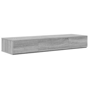 vidaXL Bureau de studio Sonoma gris 130 x 40 x 19,5 cm
