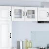 vidaXL Armoire de cuisine Kalmar 2 pcs Blanc brillant 40 x 31 x 40 cm