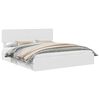 vidaXL Lit de Rangement R&eacute;glable Blanc 180 x 200 cm Bois d'ing&eacute;nierie