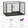 vidaXL Parc pour chiots Acier 91,5x59x61 cm