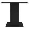 vidaXL Table &agrave; manger Noir 80x80x75 cm bois d'ing&eacute;nierie