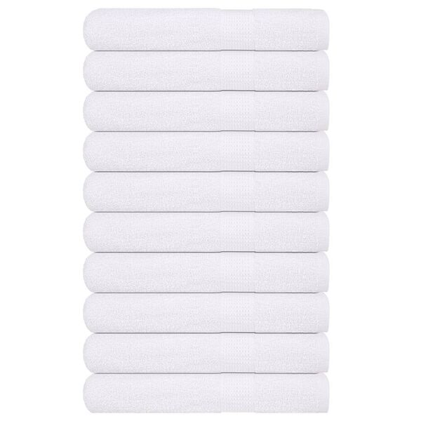 vidaXL Serviettes de sauna FROGN 10 pcs blanc 80x200 cm 360 g/m&sup2;
