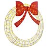 vidaXL Couronne 150 LED Blanc chaud 121 x 121 x 10 cm PET