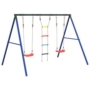 vidaXL Ensemble de balan&ccedil;oire d'ext&eacute;rieur avec balan&ccedil;oires et &eacute;chelle