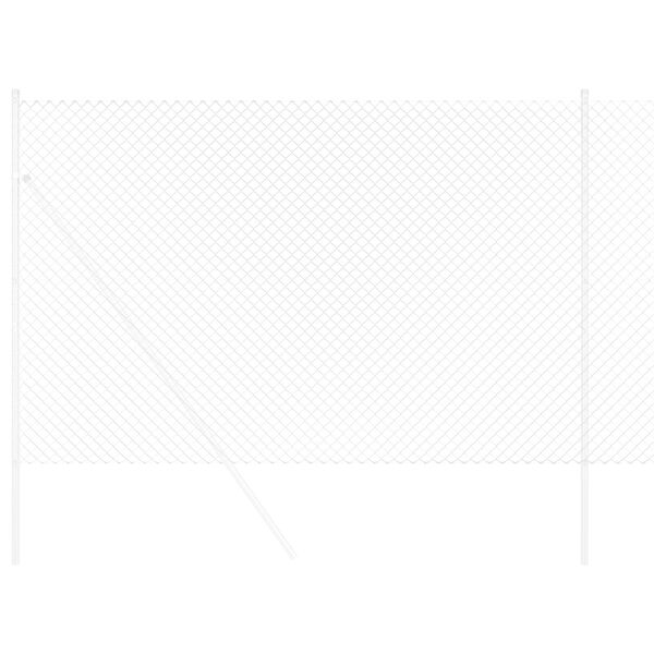 vidaXL Cl&ocirc;ture en treillis m&eacute;tallique Argent&eacute; 10 x 1,6 m