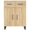 vidaXL Buffet haut Ch&ecirc;ne sonoma 69,5x34x180 cm Bois d'ing&eacute;nierie