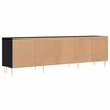 vidaXL Meuble TV noir 150x30x44,5 cm bois d'ingénierie