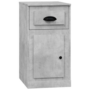 vidaXL Armoire lat&eacute;rale avec tiroir gris b&eacute;ton 40x50x75 cm