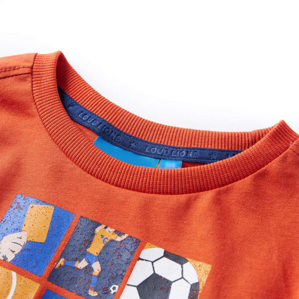 T-shirt enfants &agrave; manches longues orange 128