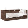 vidaXL Lit de jour avec tiroirs sans matelas ch&ecirc;ne marron 90x190 cm