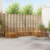vidaXL Ensembles de canap&eacute;s 8 pcs Naturel Bois d'Acacia Massif