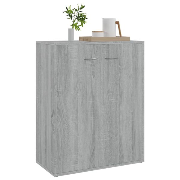 vidaXL Buffet Sonoma gris 60x30x75 cm Bois d'ing&eacute;nierie