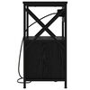 vidaXL Cabinet de chevet avec tiroir 2 pcs Ch&ecirc;ne noir 40 x 31 x 60 cm