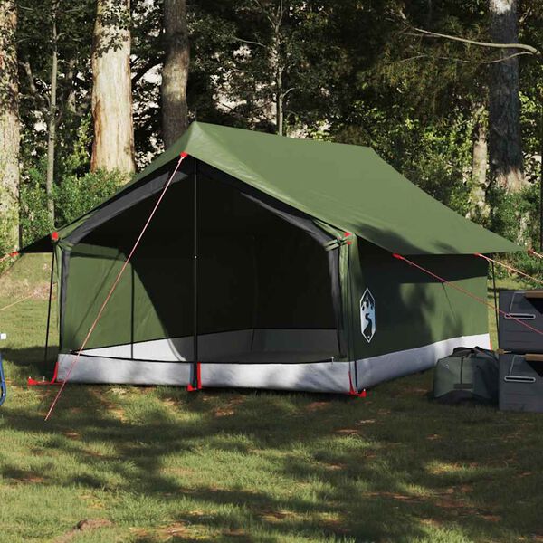vidaXL Tente de camping 2 personnes vert olive imperm&eacute;able