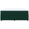 vidaXL Sommier &agrave; lattes de lit et matelas Vert fonc&eacute; 180x200cm Velours