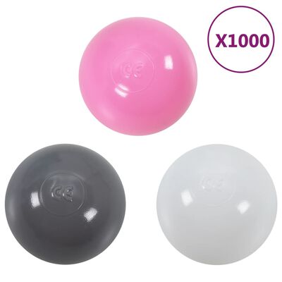 vidaXL Balles de jeu 1000 pcs multicolore