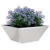 vidaXL Cache-pot de jardin 5 pcs Argent 35 x 35 x 15 cm
