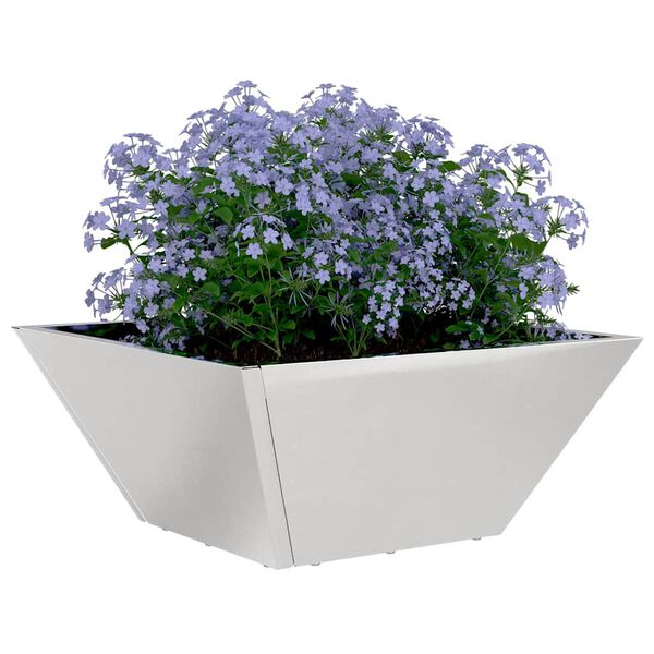 vidaXL Cache-pot de jardin 5 pcs Argent 35 x 35 x 15 cm