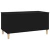 vidaXL Table basse Noir 90x44,5x45 cm Bois d'ingénierie