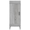 vidaXL Buffet haut Sonoma gris 34,5x34x180 cm Bois d'ing&eacute;nierie