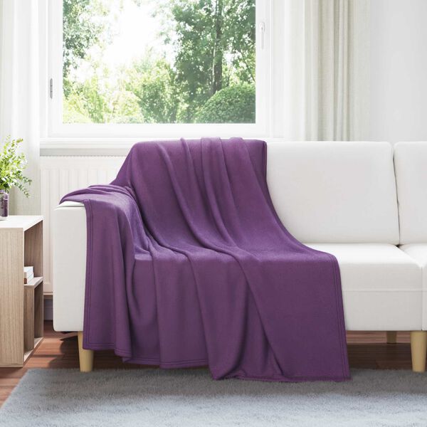 vidaXL Couvertures &agrave; jeter 24 pcs Violet 200 x 150 cm Toison