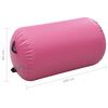 vidaXL Rouleau gonflable de gymnastique avec pompe 100x60 cm PVC Rose