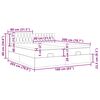 vidaXL Cadre de lit ottoman avec matelas rose 160x200 cm velours