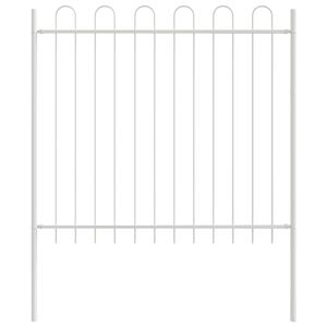 vidaXL Cl&ocirc;ture de jardin 2 pcs Gris 3,4 x 0,6 m Acier rev&ecirc;tu de poudre